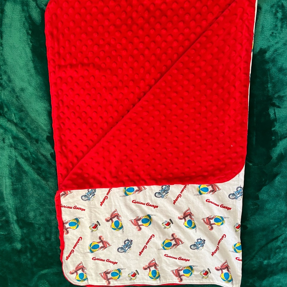 Handmade Curious George Baby Blanket